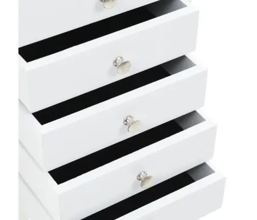 Pastatoma Spintelė Papuošalams, Balta