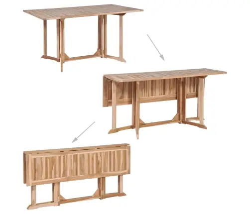 7-Daļīgs Dārza Mēbeļu Komplekts, Saliekams, Masīvs Tīkkoks Vidaxl