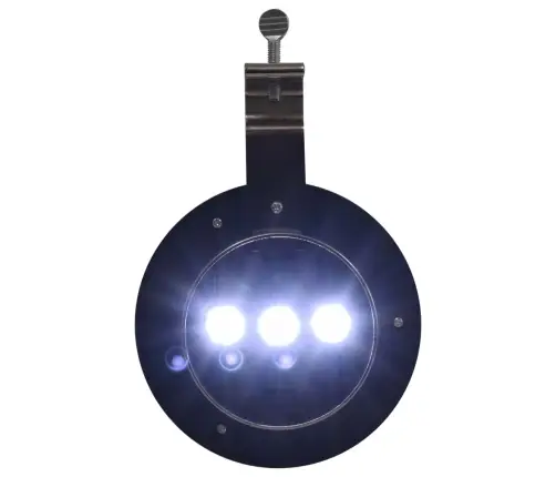 Päikesepatareiga Aiavalgustid, 6 Tk, Led Ümmargune 12 Cm Valge