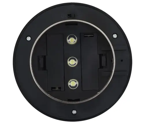 Päikesepatareiga Aiavalgustid, 6 Tk, Led Ümmargune 12 Cm Valge