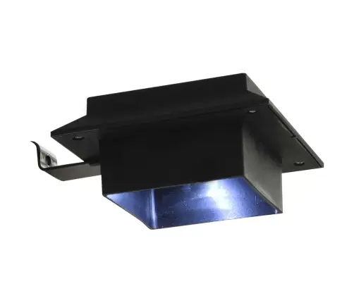 Päikesepatareiga Aiavalgustid 6 Tk Led Ruudukujuline 12 Cm Must