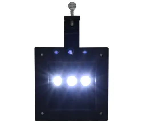 Päikesepatareiga Aiavalgustid 6 Tk Led Ruudukujuline 12 Cm Must