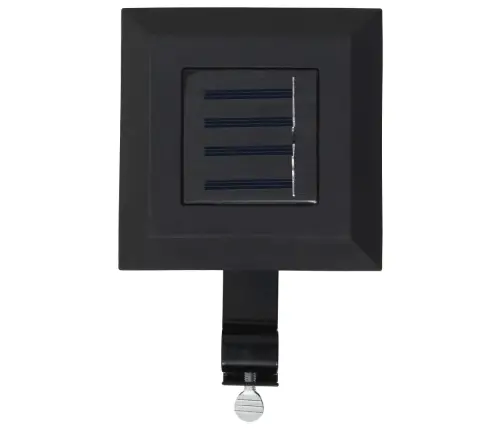 Päikesepatareiga Aiavalgustid 6 Tk Led Ruudukujuline 12 Cm Must