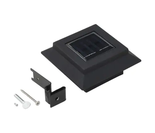 Päikesepatareiga Aiavalgustid 6 Tk Led Ruudukujuline 12 Cm Must