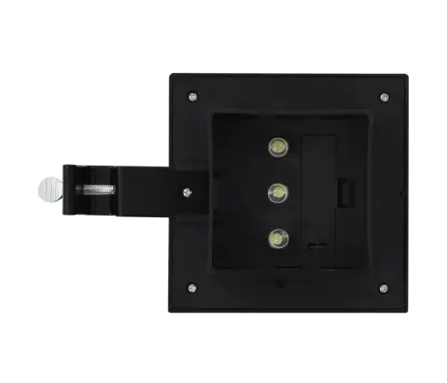 Päikesepatareiga Aiavalgustid 6 Tk Led Ruudukujuline 12 Cm Must