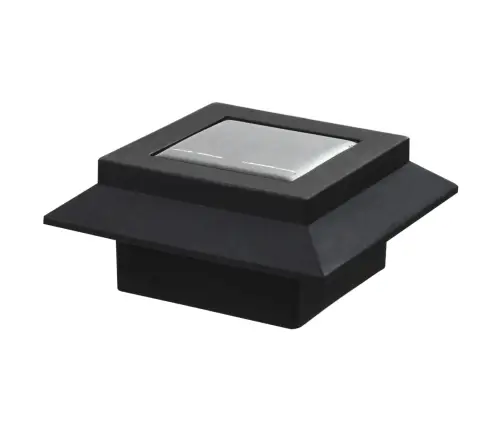 Päikesepatareiga Aiavalgustid 6 Tk Led Ruudukujuline 12 Cm Must
