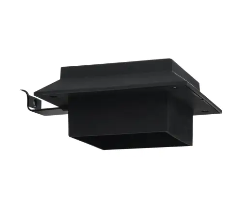 Päikesepatareiga Aiavalgustid 6 Tk Led Ruudukujuline 12 Cm Must