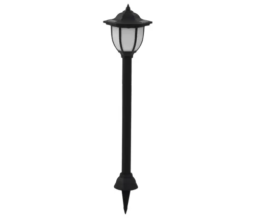 Saulės Energija Įkraunami Lauko Led Šviestuvai, 3Vnt., Juodi