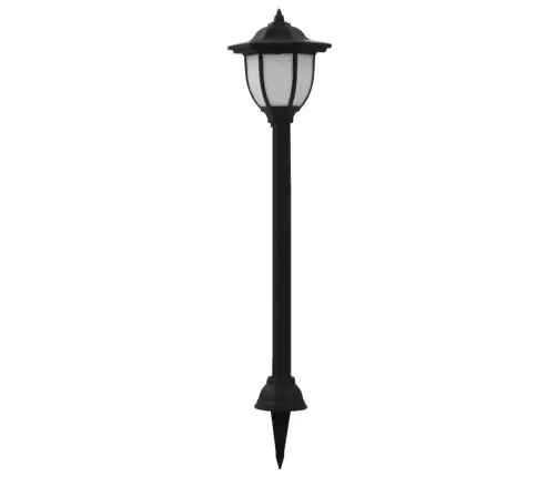 Saulės Energija Įkraunami Lauko Led Šviestuvai, 3Vnt., Juodi