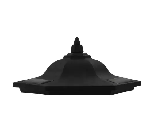 Saulės Energija Įkraunami Lauko Led Šviestuvai, 3Vnt., Juodi