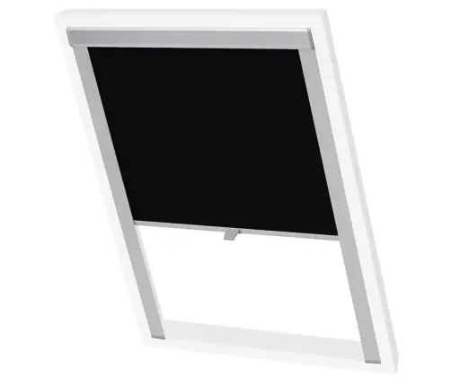 Ruļļu Žalūzijas, Gaismu Necaurlaidīgas, Melnas, Ck02 Vidaxl