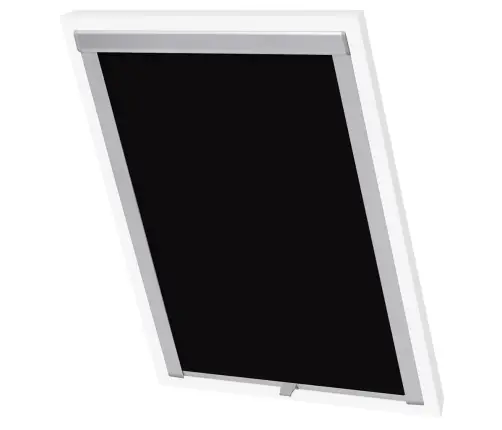 Ruļļu Žalūzijas, Gaismu Necaurlaidīgas, Melnas, Uk08 Vidaxl