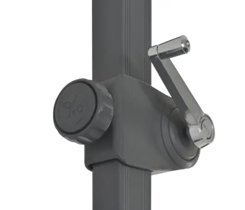 Konsooldisainiga Päikesevari, Alumiiniumpost, 300 cm Roheline