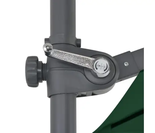 Gembinis Sodo Skėtis Su Plieniniu Stulpu, Žalias, 250X250Cm