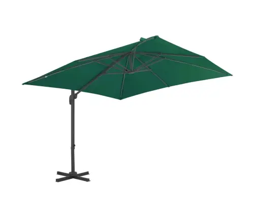 Konsooldisainiga Päikesevari, Alumiinium, 300X300 Cm Roheline