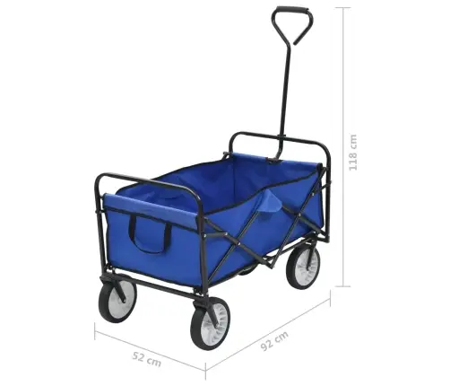 Salokāmi Rokas Ratiņi, Zils Tērauds Vidaxl