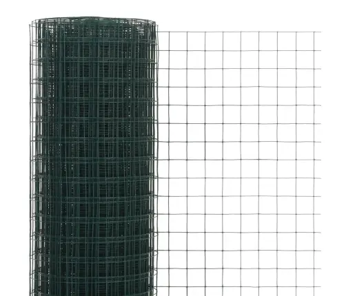 Vielos Tinklas Su Pvc Danga, Žalias, 10X0,5M