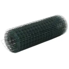 Stiepļu Žogs, Tērauds Ar Pvc Pārklājumu, 10X0,5 M, Zaļš Vidaxl Stiepļu Žogs, Tērauds Ar Pvc Pārklājumu, 10X0,5 M, Zaļš Vidaxl