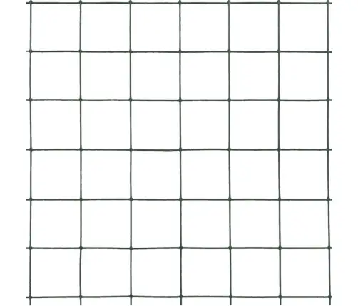 Stiepļu Žogs, Tērauds Ar Pvc Pārklājumu, 10X1,5 M, Zaļš Vidaxl