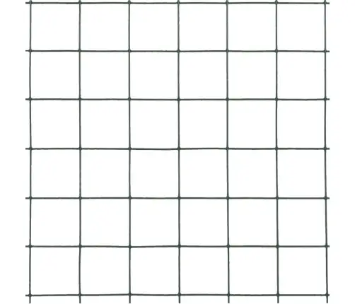 Stiepļu Žogs, Tērauds Ar Pvc Pārklājumu, 25X0,5 M, Zaļš Vidaxl