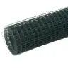 Stiepļu Žogs, Tērauds Ar Pvc Pārklājumu, 25X0,5 M, Zaļš Vidaxl