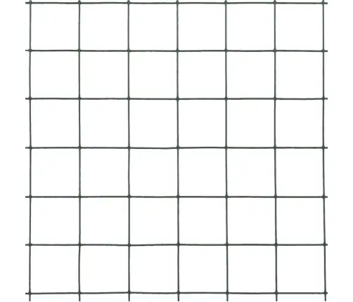 Stiepļu Žogs, Tērauds Ar Pvc Pārklājumu, 25X1,5 M, Zaļš Vidaxl