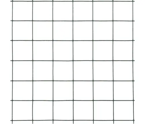 Stiepļu Žogs, Tērauds Ar Pvc Pārklājumu, 25X1,5 M, Zaļš Vidaxl