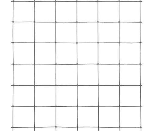 Stiepļu Žogs, Tērauds Ar Pvc Pārklājumu, 10X1 M, Pelēks Vidaxl