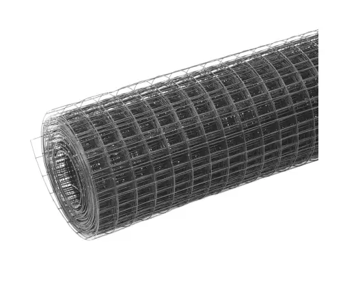 Vielos Tinklas Su Pvc Danga, Pilkas, 25X1,5M Vielos Tinklas Su Pvc Danga, Pilkas, 25X1,5M