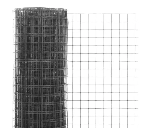 Vielos Tinklas Su Pvc Danga, Pilkas, 25X1,5M Vielos Tinklas Su Pvc Danga, Pilkas, 25X1,5M