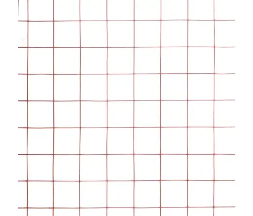 Vielos Tinklas Su Pvc Danga, Raudonas, 10X1M
