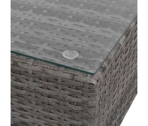 6-Daļīgs Dārza Atpūtas Mēbeļu Komplekts Ar Matračiem, Pelēks Pe Vidaxl