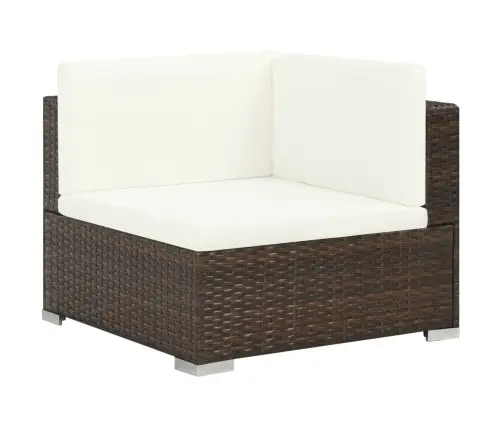 Sodo Poilsio Baldų Komplektas Su Pag., 8D., Rud. Sp., Polir.