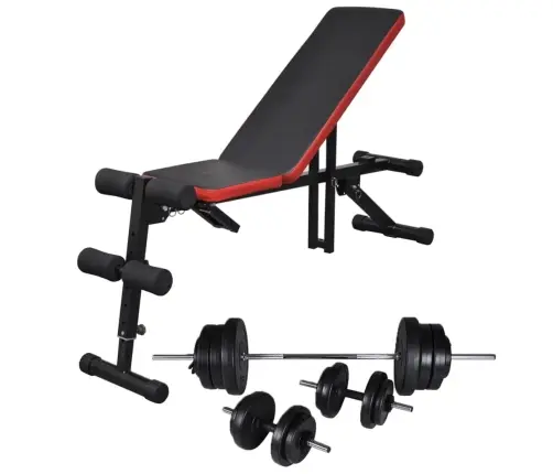 Reguleeritav Istessetõusu Pink Kangide Ja Hantlitega 60,5 Kg