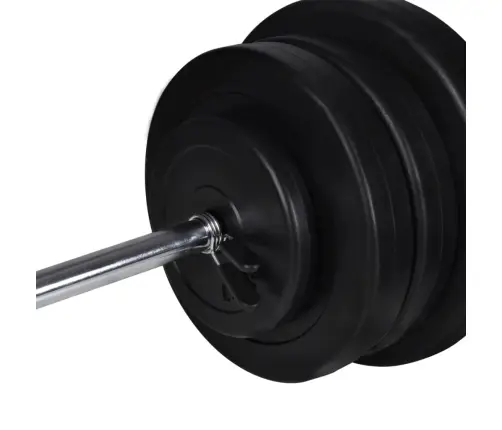 Svaru Stieņa Statīvs Ar Stieni Un Hantelēm, 60,5 Kg Vidaxl