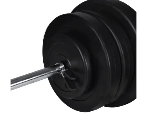 Svarcelšanas Sols Ar Statīvu, Hantelēm Un Stieni, 60,5 Kg Vidaxl