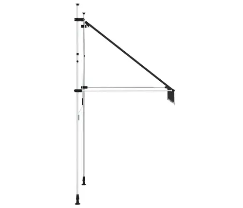 Markīze, Antracītpelēka, 150 Cm, Manuāli Darbināma, Sarullējama Vidaxl