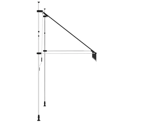 Käsitsi Kokkupandav Varikatus, 200 cm Antratsiit