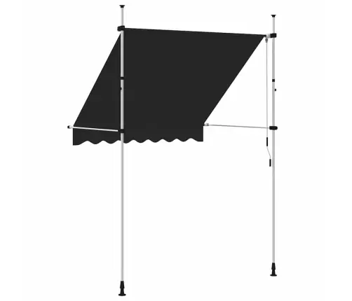 Käsitsi Kokkupandav Varikatus, 200 cm Antratsiit