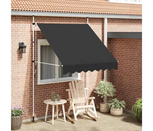 Käsitsi Kokkupandav Varikatus, 200 cm Antratsiit