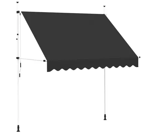 Rankiniu Būdu Ištraukiama Markizė, Antracito, 250Cm