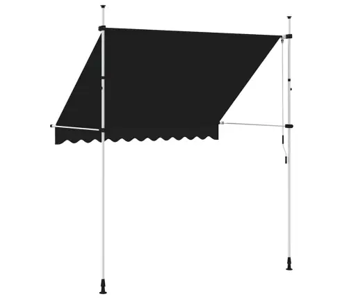 Rankiniu Būdu Ištraukiama Markizė, Antracito, 250Cm