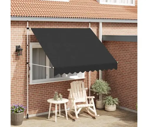 Rankiniu Būdu Ištraukiama Markizė, Antracito, 250Cm