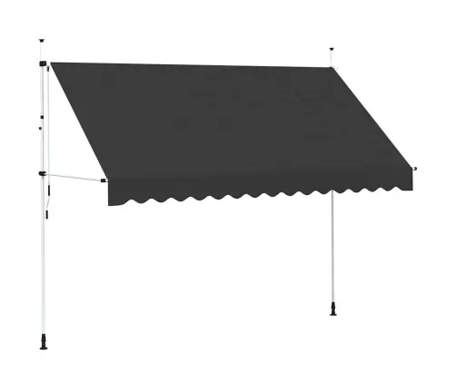 Rankiniu Būdu Ištraukiama Markizė, Antracito, 350Cm