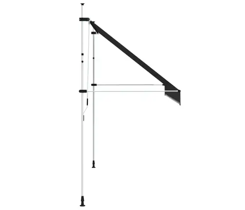Rankiniu Būdu Ištraukiama Markizė, Antracito, 350Cm