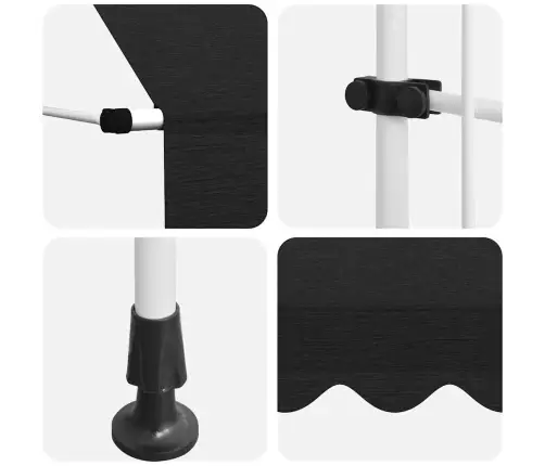 Rankiniu Būdu Ištraukiama Markizė, Antracito, 350Cm