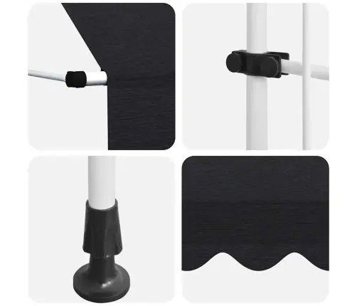 Kokkupandav Varikatus, 400 cm Antratsiit