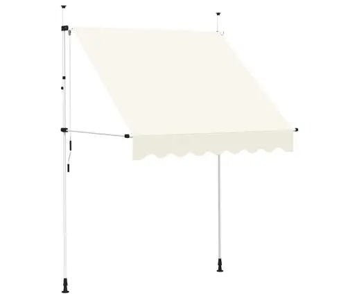 Rankiniu Būdu Ištraukiama Markizė, Kreminė, 200 Cm