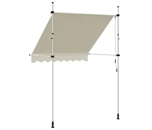 Rankiniu Būdu Ištraukiama Markizė, Kreminė, 200 Cm