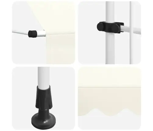 Rankiniu Būdu Ištraukiama Markizė, Kreminė, 200 Cm